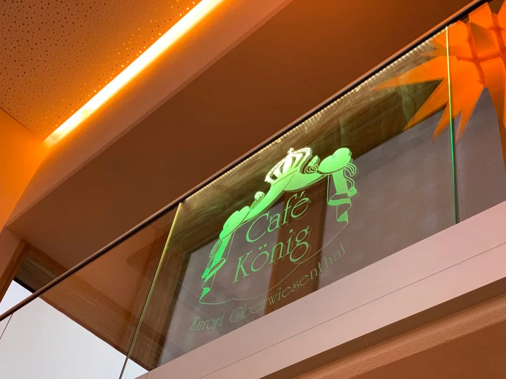 Glas Logo mit LED, Kurort Oberwiesenthal, 2020