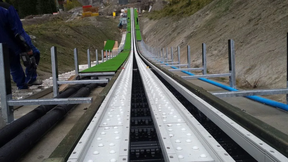 Stahlbau Schanze, Kandersteg, 2014