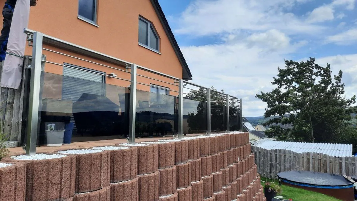 Geländer-Glas-V2A, Burkhardtsdorf, 2021